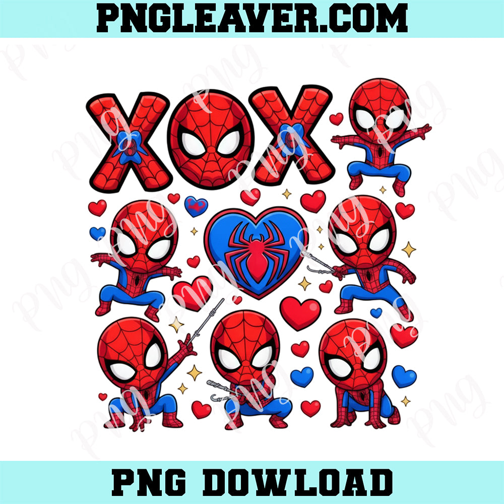 XOXO Superhero Valentine PNG, Cute Comic Hero Love Design Png, Kids Valentine Png