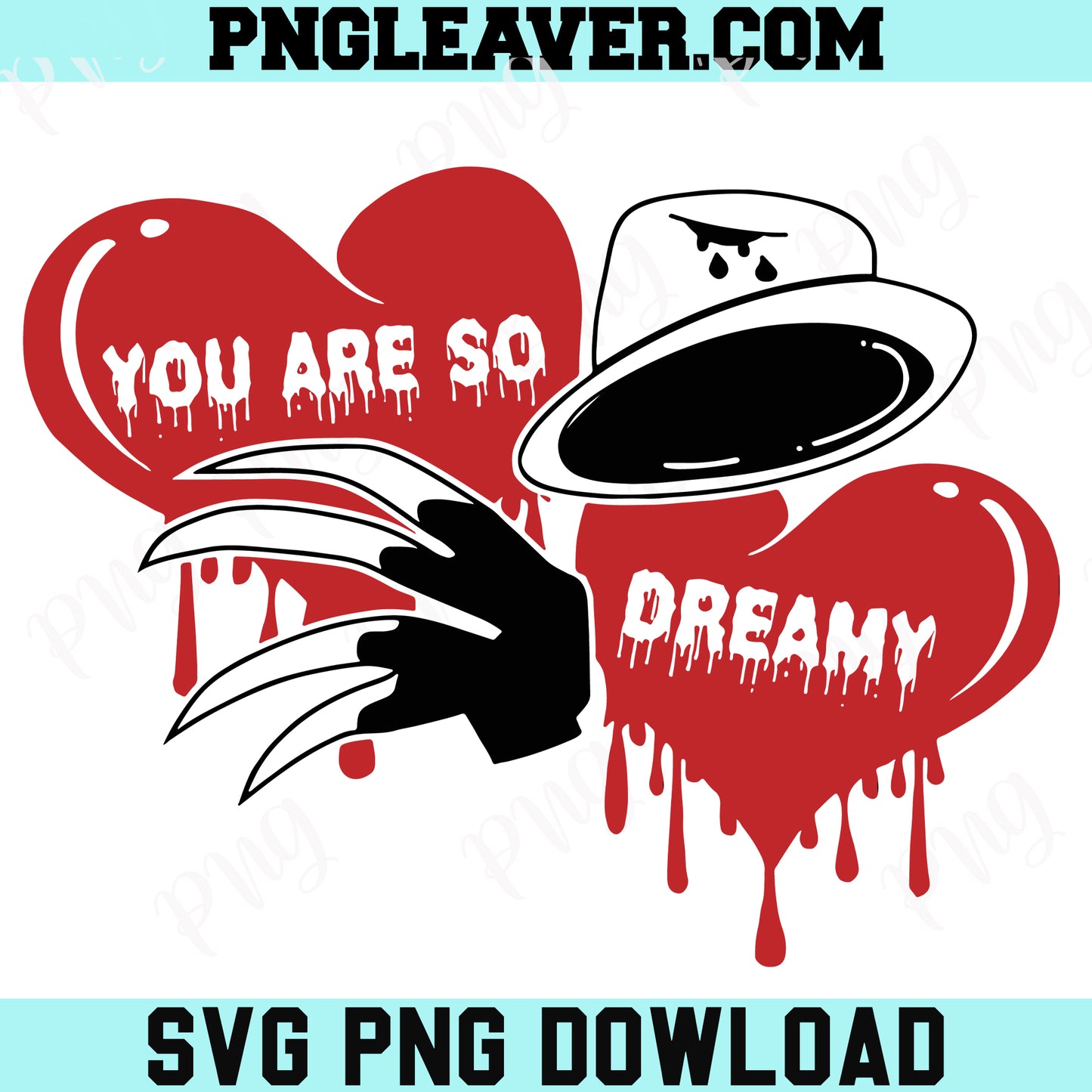 You Are So Dream Valentine Svg Png, Nightmare Scarry Heart Svg, Funny Horror Valentine Svg
