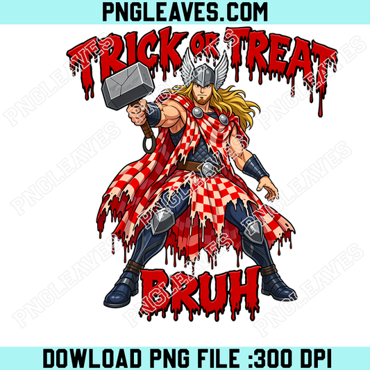 Thor Halloween Thunder Warrior PNG, Trick Or Treat Superhero Costume PNG