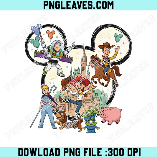 Toy Friends Magic Kingdom PNG, Cartoon Adventure Mouse Castle PNG
