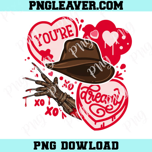 Freddy Krueger Valentine Png, Youre Creamy Png, Love Png