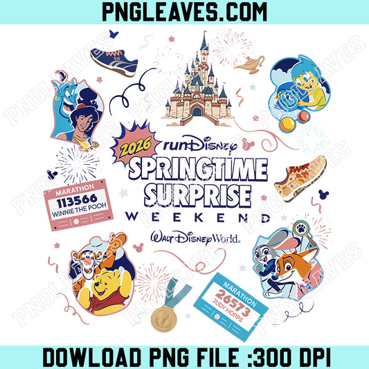Zootopia Winnie The Pooh PNG, Disney Springtime Surprise Marathon Weekend PNG