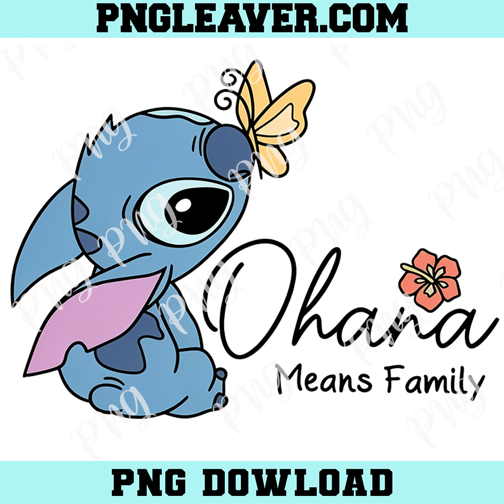 Baby Ohana Means Family Cute Png, Cartoon Characters Png, Cartoon Png, Movies Characters Png