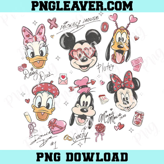 Comfort Colors Mickey And Friends Png, Disney Matching Png