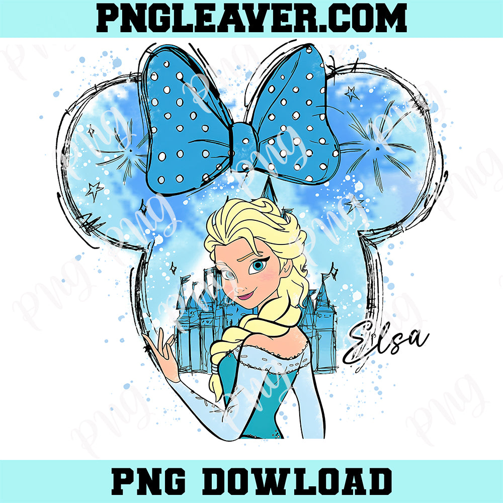 Princess Elsa Mouse Png, Anna Png, And Olaf Winter PNG